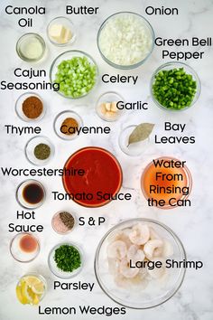 the ingredients needed to make this recipe are shown