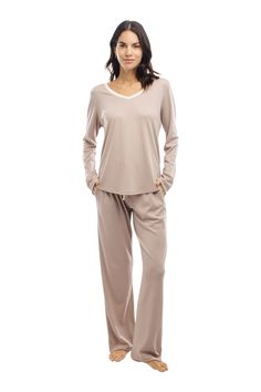 Pima Cotton Women's Pajamas | Incredibly Soft & Cozy | Long & Plus Sizes Too | Jijamas Long-Sleeve in Etherea || - jijamas® Sleepwear Women Nightwear, Ladies Sleepwear, Long Sleeve Pajamas, Cut Shirt, Women's Sleepwear, Women's Pajamas, Stylish Coat, Soft Pajamas, Dress The Population