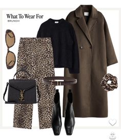 New Years Brunch, Brunch Outfit Ideas, Leopard Print Outfits, Fall Chic, Against All Odds, Korean Streetwear, Chic Fall Outfits, Autumn Fashion Casual, Sporty Outfits