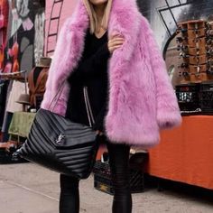 One Size Only Lavender Pink Length 76cm Bust :106cm Oversized Enough Lavender Pink, Fur Coat, Must Haves, Lavender, Jackets & Coats, Jackets For Women, Womens Sizes, Pink, Women Shopping