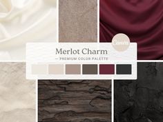 there are many different shades of fabric on this page, including white and brown colors