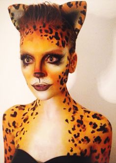 Beautiful cheetah!!! Halloween Makeup Diy Easy, Exotic Makeup, New Pic