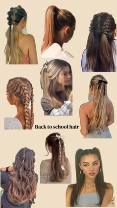 Cute Trending Hairstyles, Cute Hairstyles For Gym, Middle School Picture Day Hairstyles, Hair Inspo Pics, Hairstyles With Curled Hair, Preppy Hairstyles