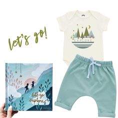 Explore in style with this adorable outfit from Emerson & Friends and the beautifully illustrated book Let’s Go Explore. For adventurers everywhere. #boymoms #adventure #letsexplore #babyboys #ootd #wanderlust #babystyle #cute #babyboutique #liamandlilly Boy Clothes