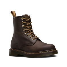 Dr. Martens Men's 1460 Aztec Brown Crazy Horse Leather - 7718593 - Tip Top Shoes Rugged Steel Toe Martin Boots For Fall, Rugged Leather Martin Boots For Streetwear, Casual Combat Boots With Snip Toe For Fall, Casual Snip Toe Combat Boots For Fall, Rugged Martin Boots For Streetwear In Fall, Rugged Boots For Fall Streetwear, Classic Brown Work Boots For Streetwear, Rugged Snip Toe Boots For Streetwear, Rugged Work Boots For Fall Streetwear