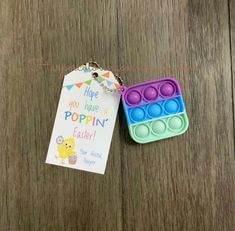 a tag that says hope you have popin'easter eggs on it next to an egg carton