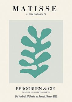 the cover of matissee papers, featuring an image of a plant with leaves on it