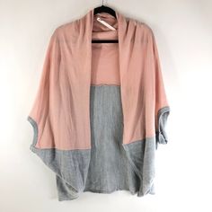 Asos Womens Poncho Sweater Oversized Open Front Colorblocked Pink Gray Size L New With Tags! Length: 34 Comes From A Smoke Free Home. Feel Free To Ask Any Questions You May Have. Thanks For Looking! Pink Patchwork Outerwear For Summer, Oversized Tops With Contrast Color For Spring, Summer Pink Patchwork Outerwear, Oversized Color Block Cardigan For Spring, Oversized Pink Cardigan For Layering, Pink Casual Outerwear With Color Block, Casual Pink Outerwear With Contrast Color, Spring Color Block Pink Cardigan, Spring Pink Color Block Cardigan