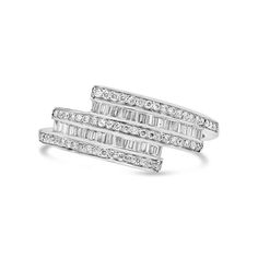 Metal: 14K White Gold Gemstones: 0.45 Cts. Diamonds Baguette Diamond Ring, Baguette Diamond Rings, Baguette Diamond, Baguette, Diamond Ring, Diamonds, White Gold, Gemstones, Ring