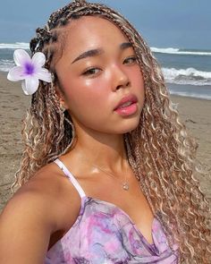 #JennyPark #Bali Jenny Park Instagram, Black Beach Hairstyles, Jenny Park Hair, Jenny Park Hairstyles, Park Jenny, Jennie Park, Hawaii Hair, Instagram Album