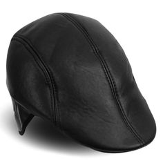 All/Winter Traditional Leather Ivy Hat With Ear Flaps Classic Style Ivy Cap With Ear Flaps Material: 100% Pu Crown Measures Approx 4" Deep And Brim 2" Circumference Approx S/M: 22- 22 1/4" Circumference Approx L/Xl: 23 1/4" - 23 1/2" Leather Ivy Cap, Trilby Fedora, Hat With Ear Flaps, Ivy Hat, Ivy Cap, Winter Plaid, Ear Hats, Newsboy Cap, Mens Fall