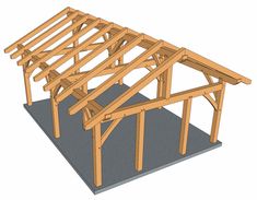 an image of a wooden structure that is being built