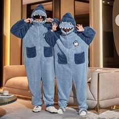 Kigurumis Winter Couples Pajamas Jumpsuits Animal Onesie Women Men Thicken Sleepwear Nightwears Onesie Couple, Onesie For Adults, Anime Onesie, Onesie Women, Pajamas Flannel, Couples Pajamas, Shark Onesie, Cartoon Pajamas, Onesies Pajamas