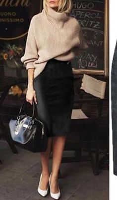 Pencil Skirt Outfits For Work, Mode Over 50, Pencil Skirt Outfits, Midi Skirt Pencil