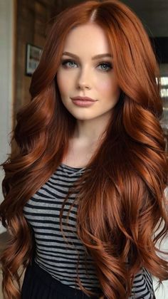 Ways to Style Dark Fall Hair Colors for Brunettes Long with Soft Ringlet Curls Brown Eyes Copper Hair, Red Hair For Brown Eyes, Brunette Hair Red Highlights, Red Brown Hair Color Auburn, Dark Copper Hair Auburn, Fall Ginger Hair, Medium Length Red Hair, Dark Copper Red Hair Color, Fall Copper Hair