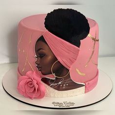 African American, Cake, Pink