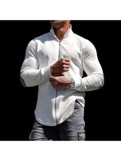 Men Long Sleeve T-shirts, Men's Casual Sports Long-sleeved Fitness Training T-shirt Outdoor Running Top Casual Slim-fit Base Shirt Jacket Men's Sl Casual Long Sleeve Sports Shirt, Casual Long Sleeve T-shirt For Light Sports, Shirt Jacket Men, Fitness Top, Men's Long Sleeve T-shirt, Casual Sport, Outdoor Running, Running Tops, Long Sleeve T Shirts