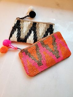 Marseille Beaded Clutch - The Flaunt Formal Clutch, Hand Beaded Bag, Beaded Pouch, Beaded Clutch Purse, Handmade Fabric Bags, Chic Vibes, Bag Obsession, Muscle Shirt, Embroidery Bags