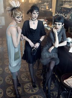 1920's fashion Halloween Kostüm Baby, Chic Halloween Costume, Gatsby Movie, Halloween Chic, Style Année 20, Grace Coddington, Agyness Deyn, Sasha Pivovarova, Gemma Ward