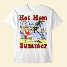 Hot Mom Summer - Personalized Shirt - Birhday, Funny, Mother'S Day, Summer Gift For Mom, Mother, Wife, Grandma, Nana - Alwaysky Store Design For Mom 2024. You could discover the perfect balance of fashion and coziness among our assortment of shirts. Our shirts fit perfectly and have a classic look that complements any ensemble since they are constructed of high-quality fabrics. Whether you're dressed up for a formal event or going casual, these shirts make a fantastic addition to any collection. Personalized Grandma, Funny Mothers Day, Funny Mother, Personalized Clothes, Summer Gift, Cool Jackets, Warm Jacket, Personalized Shirts, Personalized T Shirts