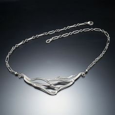 Silver Necklace - Inspired by the gentle flow of a country stream, this sterling silver, openwork necklace is a great choice for many occasions and features an open link chain and lobster clasp closure, allowing minor adjustments. Silver Cleaner, Artful Home, Sterling Silver Chain, Sterling Silver Necklace, Link Chain, Sterling Silver Chains, Precious Metals, Sterling Silver Necklaces, Silver Necklaces