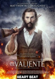 the poster for the movie el valentee, which features a bearded man holding an ax