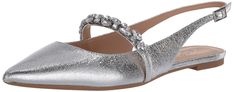 PRICES MAY VARY. Bambi Pointed Toe Sling Back Lightly padded Extra Comfort Luxury Silver Slingback Sandals For Women, Luxury Silver Slingback Sandals For Evening, Luxury Silver Almond Toe Court Shoes, Silver Pointed Toe Slingback Sandals For Party, Silver Pointed Toe Kitten Heels For Wedding, Luxury Silver Slingback Pumps With Crystal Embellishments, Silver Slingback Heels With Rhinestones, Silver Pointed Toe Slingback Pumps With Sculpted Heel, Luxury Silver Glamorous Slingback Pumps