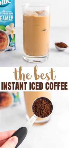 the best instant iced coffee recipe is made with just 3 ingredients and it's easy to make