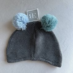 Elegant Baby Winter Blue Pom Pom Hat For Baby Boy 0 To 12 Months New With Tag Baby Sun Hat Girl, Penguin Hat, Girls Sun Hat, Unicorn Hat, Plaid Baby, Baby Boy Hats, Fleece Hat, Elegant Baby, Boy Hat