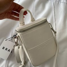 New White Leather Brandon Blackwood Mini Portmore This Item Is Priced As Marked -Iphone 11 & 14 Pro Fit Inside -Crossbody Strap -Feet Coverings -Box Included -Dust Bag Included Unfortunately I Have A Bag Too Similar To This In My Collection And She Needs A New Home This Item Is Priced As Marked Chic Leather Phone Bag With Large Capacity, Everyday Leather Phone Bag With Large Capacity, Leather Phone Bag With Large Capacity For Everyday, Everyday Large Capacity Leather Phone Bag, Everyday Crossbody Box Bag With Mobile Phone Pocket, White Leather Bucket Bag With Phone Slot, White Leather Bucket Bag With Phone Holder, White Leather Bucket Bag With Phone Pocket, White Leather Phone Bag For Daily Use