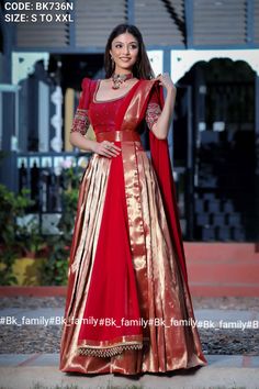 Half Saree Set, Long Frocks For Women, Blouse Works, Blouse Designs High Neck, Frock Designs, Bridal Lehenga Designs, Long Frock Designs, Cats Photos