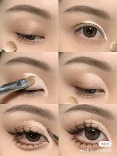 Round Eyeshadow Look, Makeup Round Eyes, J Makeup, Beginner Makeup Kit, Eye Makeup Images, Makeup 101, Makeup Artist Tips, Power Of Makeup, Makeup Tut