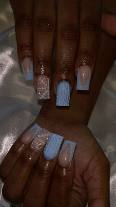 Blue Nail Designs, Acrylic Nails, Nails