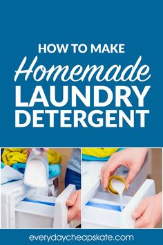 how to make homemade laundry detergent