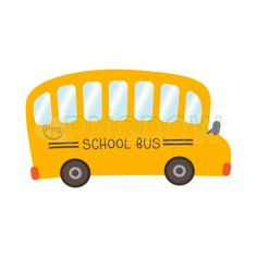 a yellow school bus with the words school bus on it's front and side windows