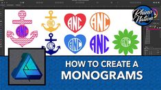 how to create a monograms logo in photoshopped with adobe and after effects