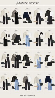 Chic Capsule Wardrobe, Minimalist Wardrobe Capsule, Capsule Wardrobe Casual, Capsule Wardrobe Women, Underneath Hair, Capsule Wardrobe Outfits