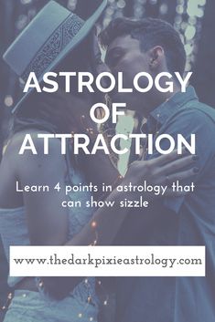 a man and woman kissing with the text astrology of attraction learn 4 points in astrology that can show size