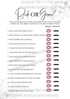 the printable wedding checklist for brides