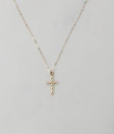 Gold filled Cross necklace gold dainty jewelry gifts for | Etsy Dainty Crucifix Cross Necklace With Delicate Chain, Dainty Cross Necklace For Everyday, Gold Cross Charm Necklaces In 14k Gold Filled, 14k Gold Filled Cross Pendant Necklace, 14k Gold-filled Gold Cross Pendant Necklace, Gold Cross Pendant Necklace In 14k Gold Filled, 14k Gold Filled Gold Cross Necklace, Gold Crucifix Cross Necklace With Delicate Chain, 14k Gold Filled Cross Necklace With Delicate Chain