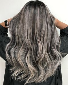 Salt And Pepper Wigs, Grey Brown Hair, Professional Hair Color, Hd Lace Frontal, Long Gray Hair, Low Lights Hair