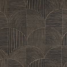 an art deco style wallpaper with black and white lines on it's surface