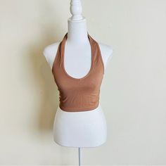 Fashion Nova Mocha Brown Ribbed Halter V-Neck Crop Tank Top Size S/M Nwot - Never Worn, Excellent Condition Basics Brown Ribbed Stretchy Crop Top Tank Top Halter Top 4-18 Fitted Brown V-neck Tank Top, Beige Seamless V-neck Crop Top, Stretch V-neck Brown Tank Top, Solid Stretch V-neck Halter Top, Trendy Brown V-neck Tank Top, Trendy Stretch Brown Halter Top, Chic Seamless Brown Crop Top, Chic Brown Seamless Crop Top, Brown Seamless V-neck Top