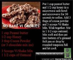 a recipe for no bake cookies on a red plate