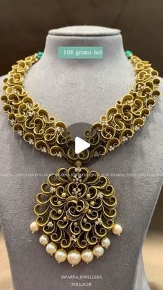 SWARNA JEWELLERS on Instagram: "Fancy neckpiece ., 
Only @swarnajewellerspollachi 
#swarnajewellerspollachi #swarnajewellerspollachi #goldjewellery #oddiyanam #muhurthamlook #blousedesigns #kanchipattusaree #highjewellery #holidaydestination #receptiondress #receptiondress #makeuptutorial #makeuptips #receipe #foodblogger #coimbatore #pollachi #yogalove #silksarees #silkfabric #hydrabadfashion #pattusarees #flowerdecoration #hairstyles #makeup #dressinspiration #muhurthamjewellery" Swarna Jewellers, Bad Fashion, Reception Dress, Coimbatore, Holiday Destinations, Silk Fabric, Flower Decorations, Makeup Tips, Blouse Designs