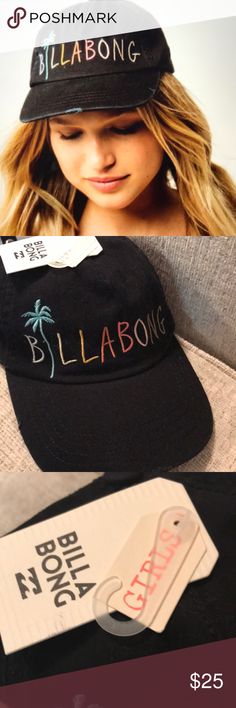 Billabong Girls Surf Club Baseball Cap NWT Billabong Girls Surf Club Baseball Cap NWT  Features 2.5” bill and cloth back closure.  I ❤️❤️❤️ offers! Billabong Accessories Hats Baseball Cap Hairstyles, Billabong Hat, Cap Hairstyles, Girl Trucker, Girl Baseball Cap, Billabong Girls, Surf Club, Baseball Girls, Girl Beanie