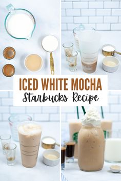 iced white mocha starbucks recipe