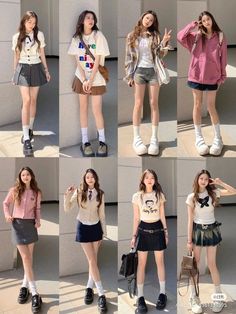 Tokyo Summer Outfits, Japan Summer Outfit, Modest Girly Outfits, Japan Outfits, Simple Style Outfits, School Uniforms