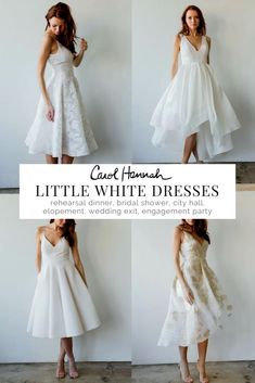 the little white dresses are available in different styles