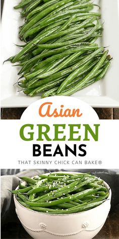 Asian Green Beans - An easy, irresistible side dish with just 6 ingredients! Delicious with fresh garden green beans but also can be made with fresh or frozen haricots verts! These sauteed green beans will become a family favorite! Garden Green Beans, Asian Green Beans, Cooking Fresh Green Beans, Green Beans Recipe, String Beans, Sauteed Green Beans, Banana Cheesecake, Vegan Wraps, Beans Recipe